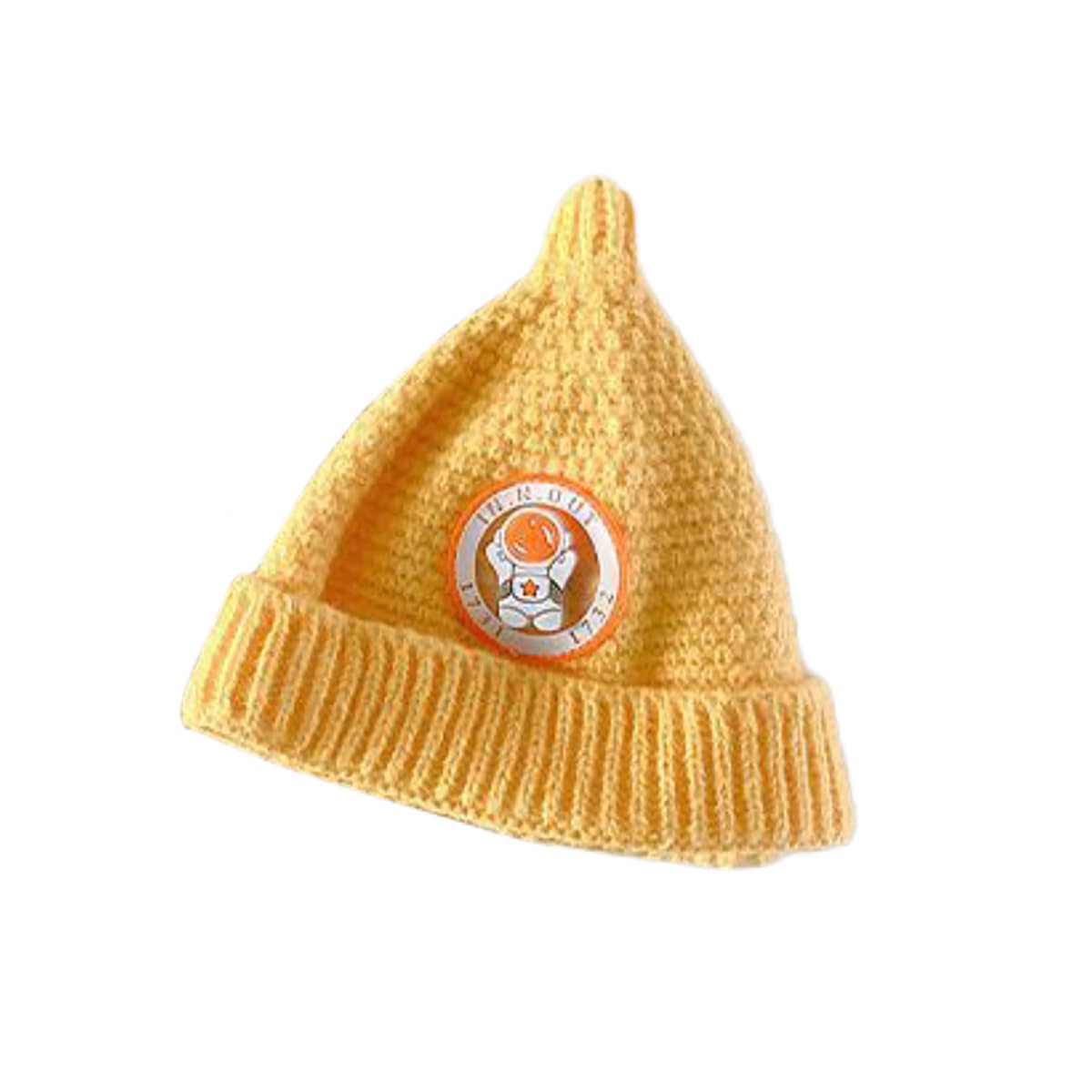 SYGA Baby Winter hat Baby Woolen Knitted Unisex Hat -Yellow (6-18 Month)