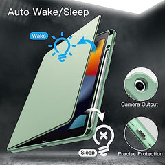 JETech 360° Rotating Case for iPad 9th/8th/7th Gen 10.2", Black