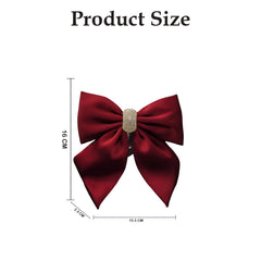 MOMISY Bow Shaped Hair Clip, Hair Accessories for Women and Girls (DiamondMaroon, Free)