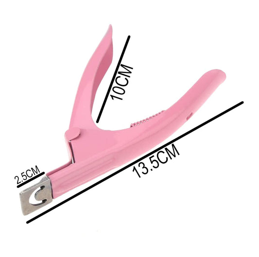 SYGA Pink False Nail Cutter Manicure Tool,Professional Stainless Steel Nails Scissor