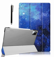 ProElite Cover for Xiaomi Mi Pad 8/8 Pro/Mi Pad 7/7 Pro 11.2 inch Cover, Flip Case Cover with Transparent Back & Stylus Pen [Auto Sleep Wake Support], Black