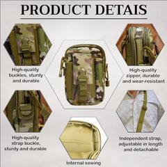MOMISY Waist Bag, Fanny Pack, Chest Pouch for Men Women Boys Girls (CP Camouflage, 17 * 11.5 * 5 cm)
