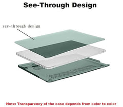 Midkart Matte Hard Shell Plastic Case Cover Compatible with MacBook Pro 13 Inch (Model M2 A2338 / M1 A2338 / A2289 / A2251 / A1706 / A1708 / A2159 / A1989, Release 2023-2016), Smoke Black