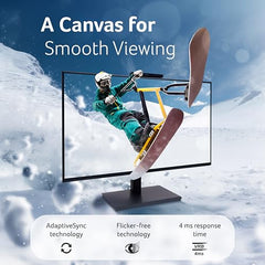 Acer B277 D6 27 Inch IPS Full HD Backlit LED LCD Monitor I IR 5M Adjustable Webcam with Human Presence Detection, 120Hz, Height Adjustment and Pivot, HDMI, VGA, DP, USB 3.2 HUB I Stereo Speakers