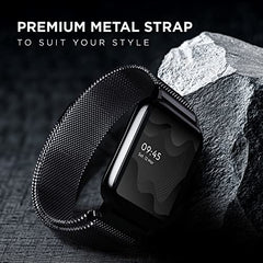 boAt Ultima Regal w/ 2.01”(5.10 cm) Crystal-Clear AMOLED Display, 1000 NITS Brightness,Premium Metal Body, Functional Crown, 100+ Sports Modes, Fitness Smart Watch for Men & Women (Steel Black)