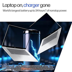 HP Smartchoice Omnibook 5 OLED (Previously Pavilion), Snapdragon X Processor 45 Tops (16GB LPDDR5x,1TB SSD) 2K,16''/40.6cm, Win11, Office24, Silver, 1.59kg, fb0001QU, Multi-Day Battery AI Laptop