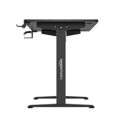 amazon basics Surface Lite Height Adjustable Table for Office Work & Home | Adjustable Height | Ergonomic & Spacious | Sit & Standing Desk | Digital Display (Black)