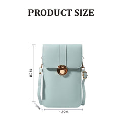 MOMISY Women Cellphone Sling Bag Mobile Card Holder Wallet Purse Clutch Handbag Crossbody Shoulder Bag for Girls (Blue)