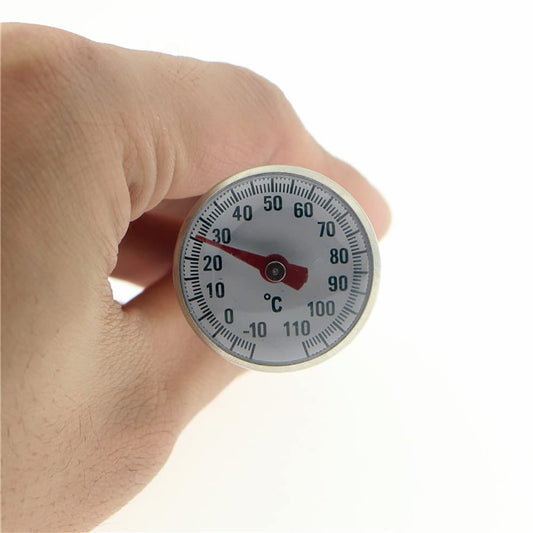 SYGA Pocket Thermometer, Waterproof, 5" Stem, 1" Dial, -10/110 Celsius