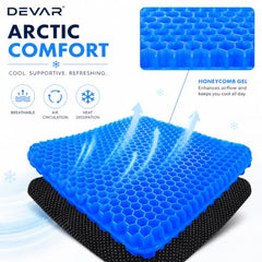 DEVAR Silicone Gel Seat Cushion, Rectangular