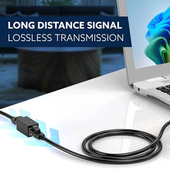 AGARO Cat8 Ethernet Extender Female to Female RJ45 Coupler Adapter, 8P8C Inline LAN Connector for Cat6/Cat7/Cat8 Cable Extension, Network Cable Joiner, High-Speed, Stable Connection, Pack of 1