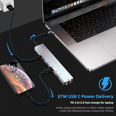 Multifunctional 4 Port USB Hub Docking Station Converter 4 in 1 USB 3.0 Docking Station for iPad Laptop Mobile Hard Drives