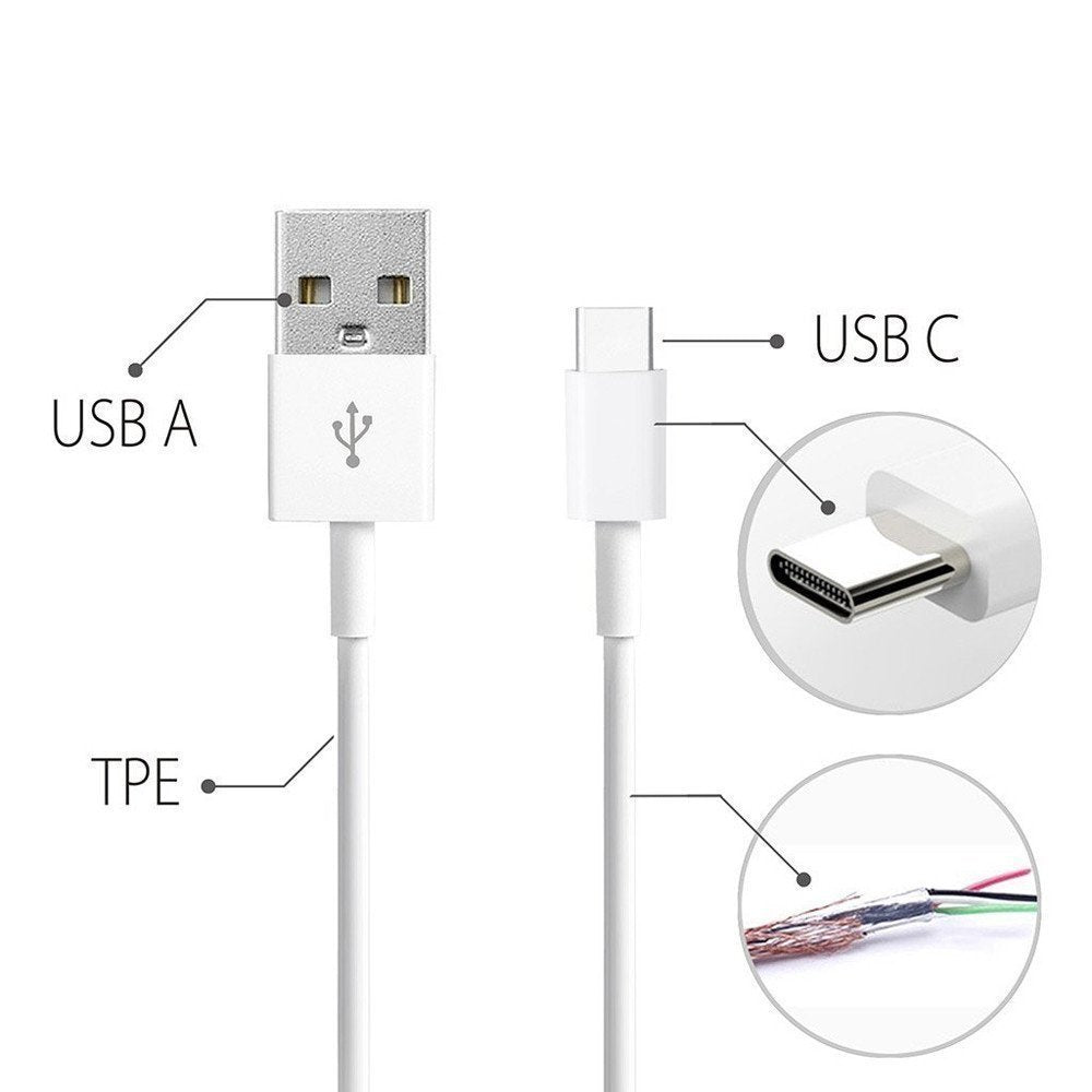 SYGA 5A USB Type C Data Cable for All Type-C Devices(Black)