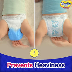 Mamypoko pants All night absorb| Pant Style Baby Diapers Large Size(L), 124 Count,(62*2) Ideal for 9-14Kgs|1 Diaper= Upto All night Absorption|Wider Crisscross Sheet|Gentle Coco Care| 12hr Leakage Protection| Prevents Heaviness.