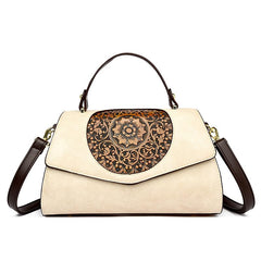 SYGA Women Elegant Retro Handbag – Large Capacity Cover-Style Shoulder Bag