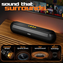 Dubstep Pop 600 Wireless Speaker, 15 Hrs Playtime, 52mm Driver, TWS Pairing, 6W Output Bluetooth Speakers (Grey)