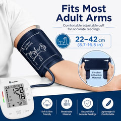 Balson BL-BP-350 Automatic Digital Blood Pressure Monitoring Machine Device for Upper Arm | Large LED Display | Dual User 2×120 Memory | Irregular Heartbeat Detection | One-Touch Operation | Adjustable Cuff 22-42cm | Home BP Machine with 1 Year Warranty