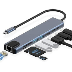 Multifunctional 4 Port USB Hub Docking Station Converter 4 in 1 USB 3.0 Docking Station for iPad Laptop Mobile Hard Drives