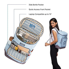 uppercase 23L Tall Boy Laptop Backpack| up to 15'' | 3x More Water Resistant Sustainable Office Bag | College Bag/Travel Bag for Men & Women | 750 Days Warranty (Black)