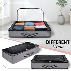 Storite Medium PVC Underbed Storage Bag with Handles Clear Window