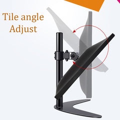 SYGA Monitor Stand Arm Desk Mount Fully Height Adjustable Bracket with C-Clamp & Gronment-Ergonomic 180 Tilt Rotation Suitable for 13 to 30 Inch TV and Monitor Screen (40 CM)