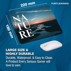 TURTLEWINGS | Mousepad |Aesthetic Strawberry Mousepad – 22x18 cm, 3mm Thick | Abstract Design Non-Slip Rubber Base | Office, Study & Gaming Use | Premium Smooth Surface 2 (Design 08)