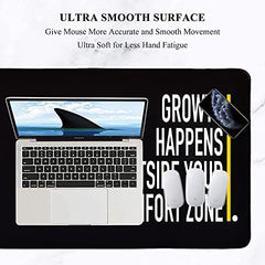 Seagull flight of fashion Large Extended Mouse Pad XXL with Non-Slip Rubber Base, Stitched Edge Mouse Mat for Laptop, Computer & Desk - 60 x 30 x 0.2 cm - World Map