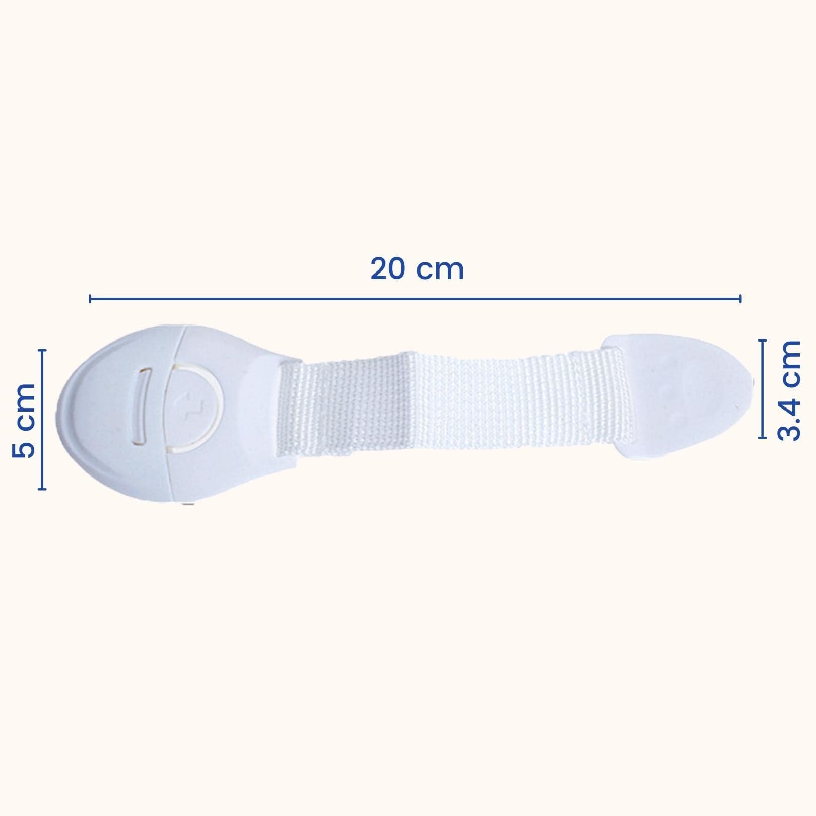SYGA Baby Safty Locks for Infant Baby Safety Door, Drover,Lock (White) - Pack of 8