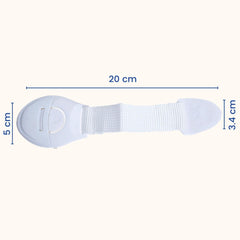 SYGA Baby Safty Locks for Infant Baby Safety Door, Drover,Lock (White) - Pack of 8