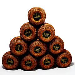 Dhruv Crafts Crochet Cotton Thread Yarn for Cross Stitch, Knitting, Embroidery & Craft Projects, Mercer Crochet Thread Ball, Shade B25 Red, 20 Gram, 0.5 MM Thickness, Sewing & DIY Supplies