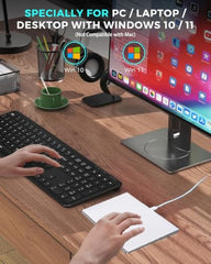 JOMAA Wired touchpad Supports Multi Gesture Control, Touch Mouse, and Second Hole pad, Suitable for Windows and Mac (Silver)