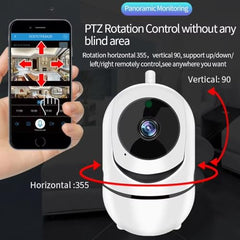 Maizic Smarthome Alfa 3MP FHD WiFi Indoor CCTV Camera for Home | 360� Pan Tilt Smart Home Camera, Color Night Vision, AI Motion Detection, 2 Way Audio, Wireless Security Camera