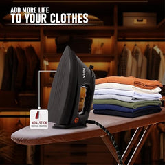 Intex Glidex Ease Dry Iron 1000W | Non-Stick Soleplate | Adjustable Temperature Control | Shock Proof Lightweight Dry Iron | Thermal Protection | Fast & Smooth Ironing for Home Use | 2 Year Warranty