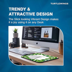 TURTLEWINGS | Mousepad |Aesthetic Strawberry Mousepad – 22x18 cm, 3mm Thick | Abstract Design Non-Slip Rubber Base | Office, Study & Gaming Use | Premium Smooth Surface 2 (Design 08)