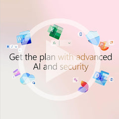 Microsoft 365 Personal -1 TB of cloud storage - Advanced security - Innovative apps with AI - 12-Month Subscription - Windows/Mac (Email delivery in 2 hours-No CD)