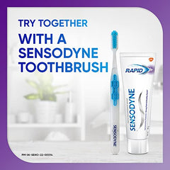 Sensodyne Toothpaste Rapid Relief | Fast Sensitivity Relief Tooth Paste Combo Pack - 160gm (80gm x 2) | Fresh Taste | Dentist Recommended