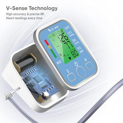 BP Monitor Fully Automatic Blood Pressure Machine to Check Digital Accurate Level for Home Monitoring Device with Talking Function,Large Display + Cuff Kit Best Accurate Apparatus Measurement