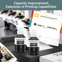 Verena 057 Refill Ink Compatible for Epson L8050, L18050, L8150W Printers (Black Cyan Magenta Yellow Light Cyan Light Magenta)