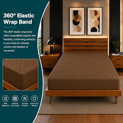 La Verne 100% Waterproof Premium Cotton Feel Mattress Protector Queen Size 78 x 60 Inches | Breathable and Hypoallergenic Ultra Soft Fitted Bed Protector Cover