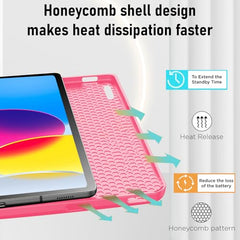 Robustrion Cover for iPad 11th Generation (A16) / 10th Gen Cover Case with [Right Side Pencil Holder] [Auto Sleep Wake] [Soft Back] (2022/2025), Case for iPad 11th 11"/ 10th 10.9" - Yellow