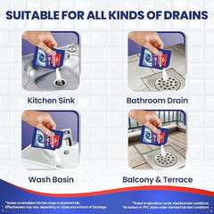 Kiwi Dranex Drain Cleaner Powder | Pack of 6 | Unclogs Drains in 10 Min