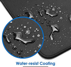 Storite 900x400x2mm Extended Gaming Mouse Pad, Desk Mat, Black | Stitched Embroidery Edges, Water Resistance Coating, Natural Non Slippery Rubber Base, For Laptop/Computer
