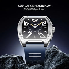 boAt Enigma Radiant Luxury Watch for Man w/1.43"(3.63 cm) AMOLED Display, AOD, Premium Metal Build, Round Dial, 200+Watch Faces, Upto 7 Days Battery Life, Fitness smartwatch for Men (Metal Black)