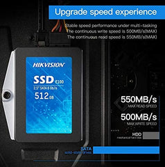 HIKVISION 128 GB 2.5-Inch SATA Internal SSD - 560MB/s Read & 500MB/s Write - 5-Year Warranty (HS-SSD-E100/128 GB)