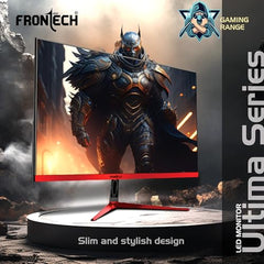 FRONTECH Ultima Series 24 Inch Curved LED Monitor, Refresh Rate 100Hz, 3500R Curve, Full HD 1080p, Built in Speaker, Bezel Less Design, HDMI & VGA Ports, 3 Years Warranty (MON-0088, White)