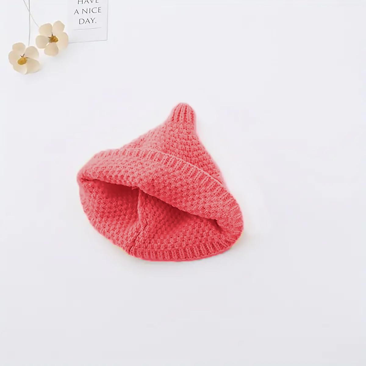 SYGA Baby Winter hat Baby Woolen Knitted Unisex Hat -Orange (6-18 Month)