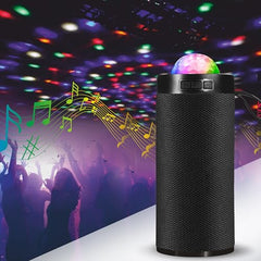 PerfX M21VP Portable Bluetooth Speaker 10W – Thunder Bass, Inbuilt Disco Lights, Wireless Speaker for Party & Outdoor (Disco Light 10 W Bluetooth Speaker, Green)