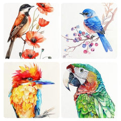 CRAFTMATE Pocket Watercolor Painting Book | Paint with Water Coloring Books for Teens and Adults | Travel Arts and Crafts Kit for Kids and Adults