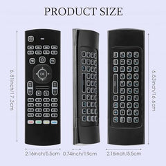 ETZIN Mini Wireless Keyboard,H20 with Touchpad, Colorful Backlit Small Wireless Keyb-oard,Full Size Touchpad, Handheld IR Remote Keyboard for Android TV Box Windows etc (EPL-600KM)