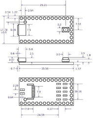 Teensy Teensy 4.0 (with Pins) - Single-Board Computer - USB, CAN - Bluetooth - Main Board, Pre-Soldered Header Pins